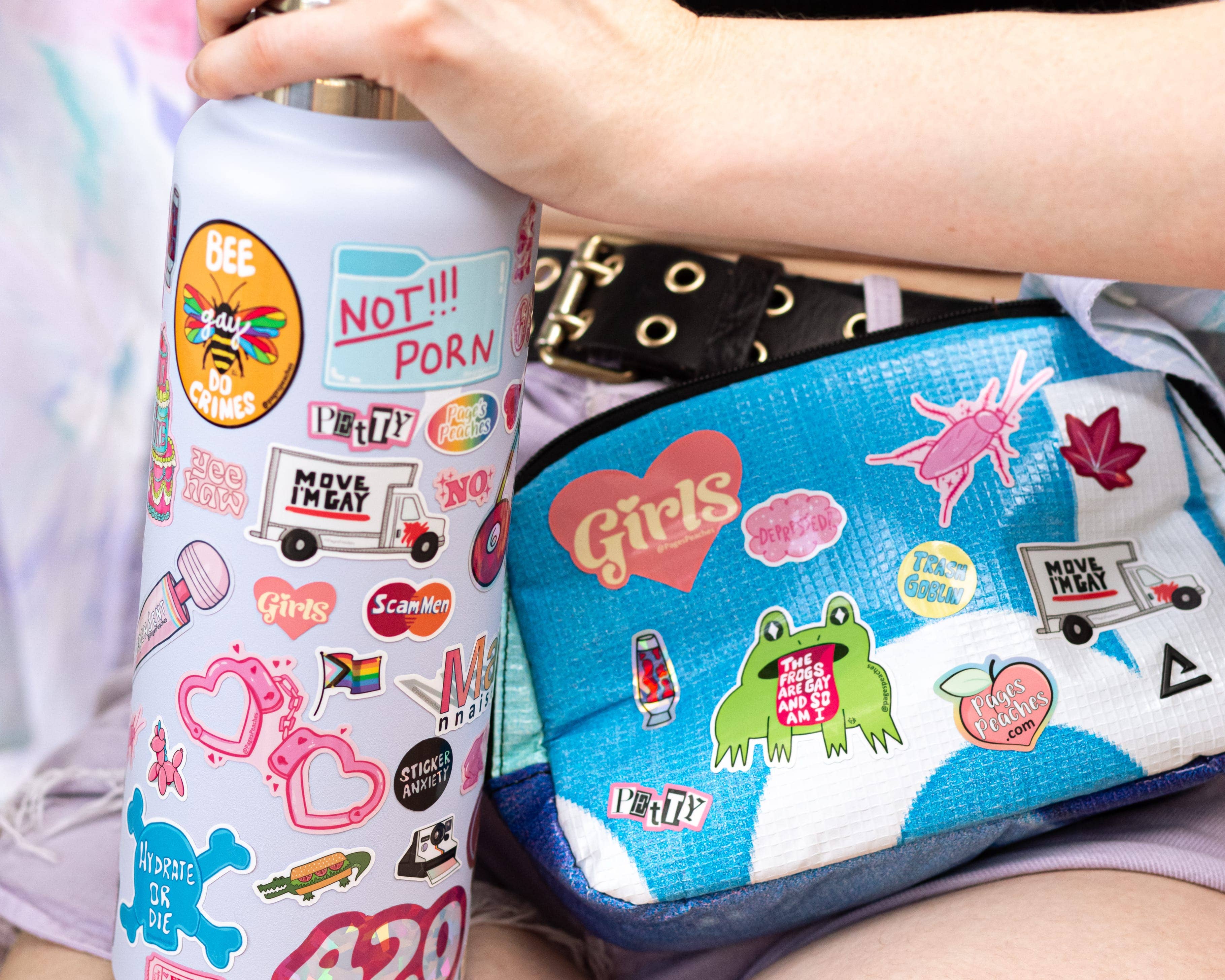 Page's Peaches – wholesale Sticker – Move I'm Gay U-Haul Waterproof Vinyl Sticker8