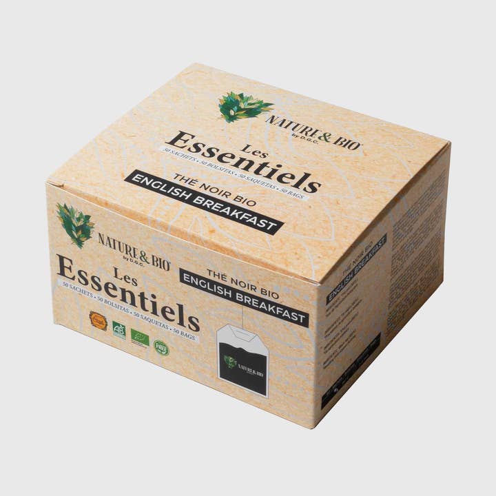 Boîte de 50 infusettes Thé Noir Earl Grey Bio Nature&Bio pour la vente par Destination Grand Comptoir
