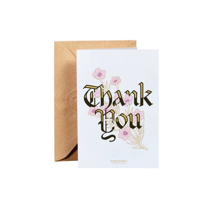 Biglietto di auguri di ringraziamento per la vendita all'ingrosso da parte di Gold St. Press