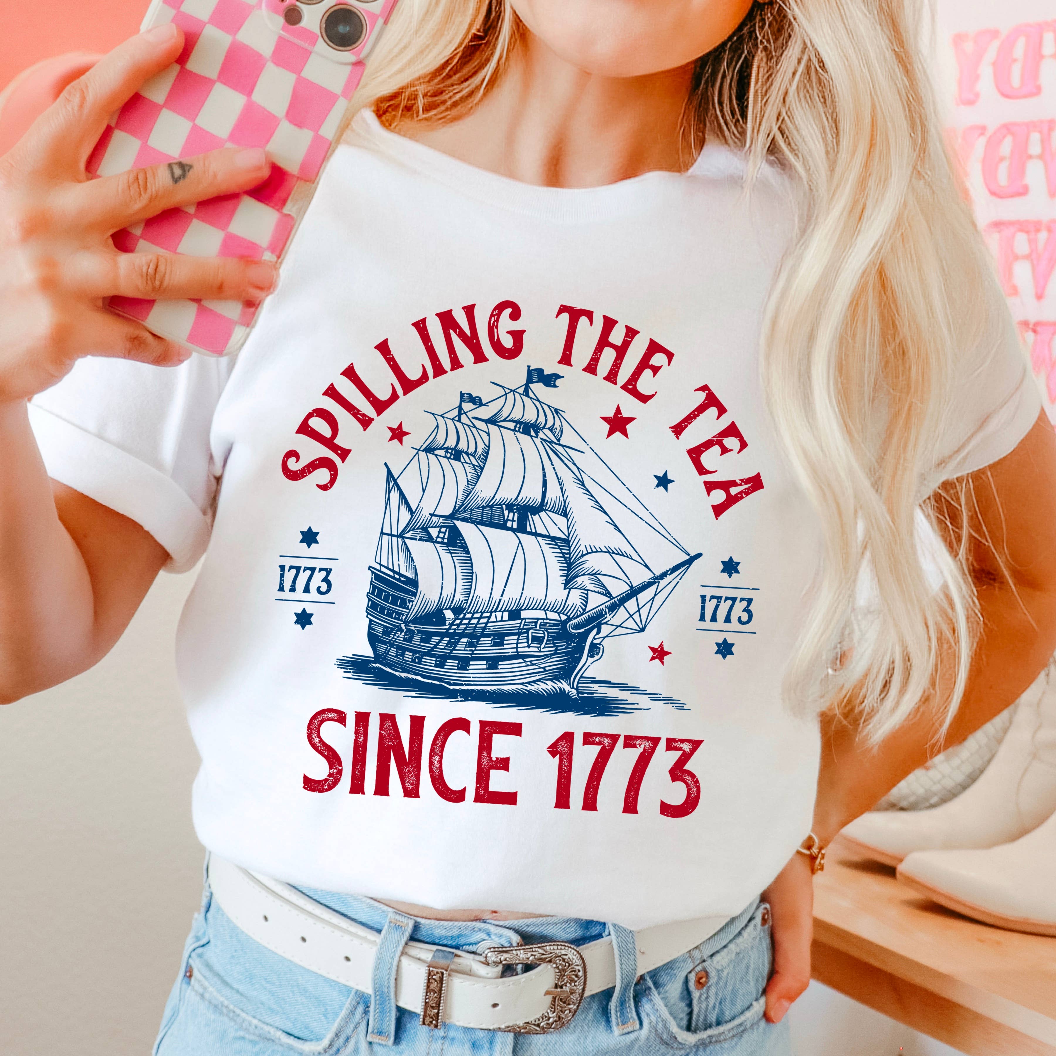 Shoppe SHC – wholesale T-shirt (graphic) – women's – July 4th Graphic Shirt | Patriotic Apparel | Comfort Colors0