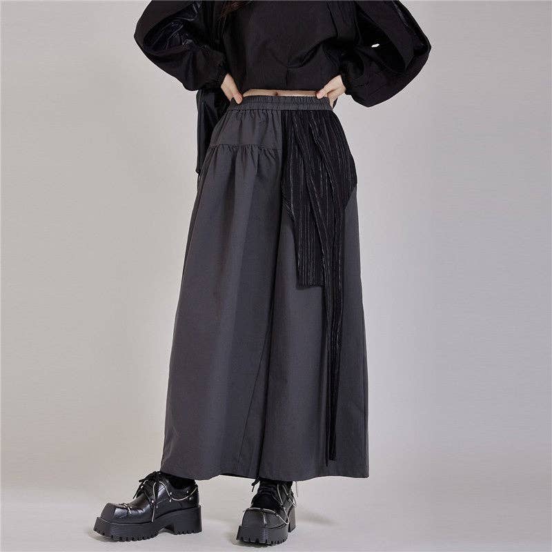 Mirazshoes WholeSale – wholesale Byxor - Dam – Slankande elastisk midja vida byxor med hög midja3