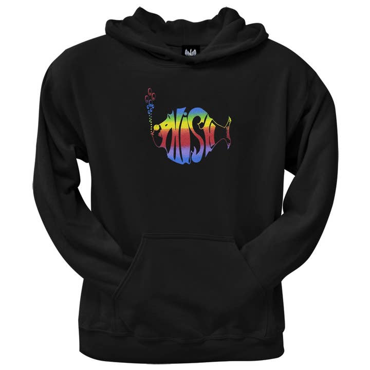 Phish - Rainbow Logo Black Men's Pullover Hoodie for wholesale by Official Store