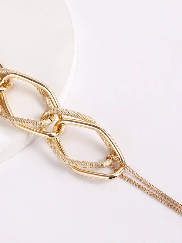 GOLD Chains Geometric Solid Color Necklaces Accessories for wholesale on Faire13