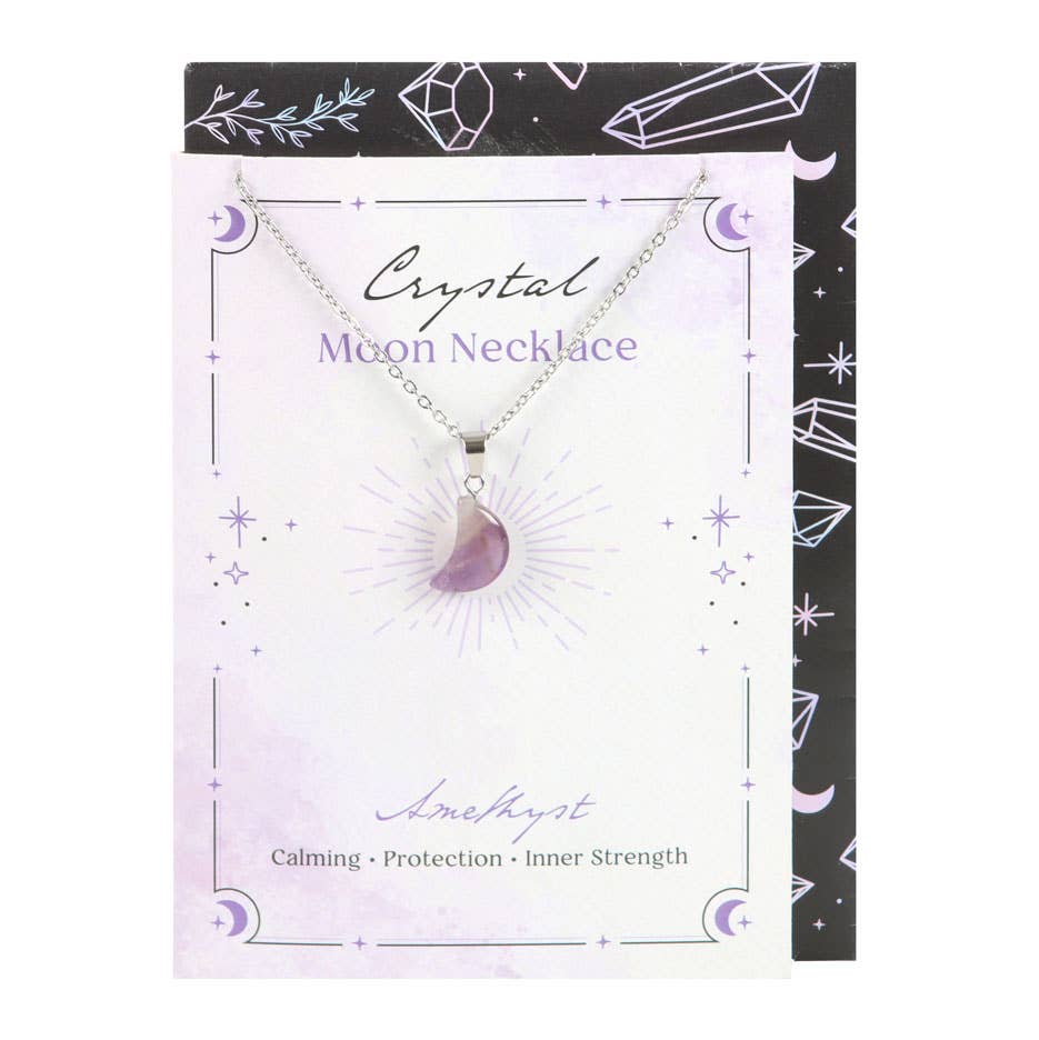 Something Different Wholesale – wholesale Everyday greeting card – Amethyst Crystal Moon Necklace on Greeting Card1