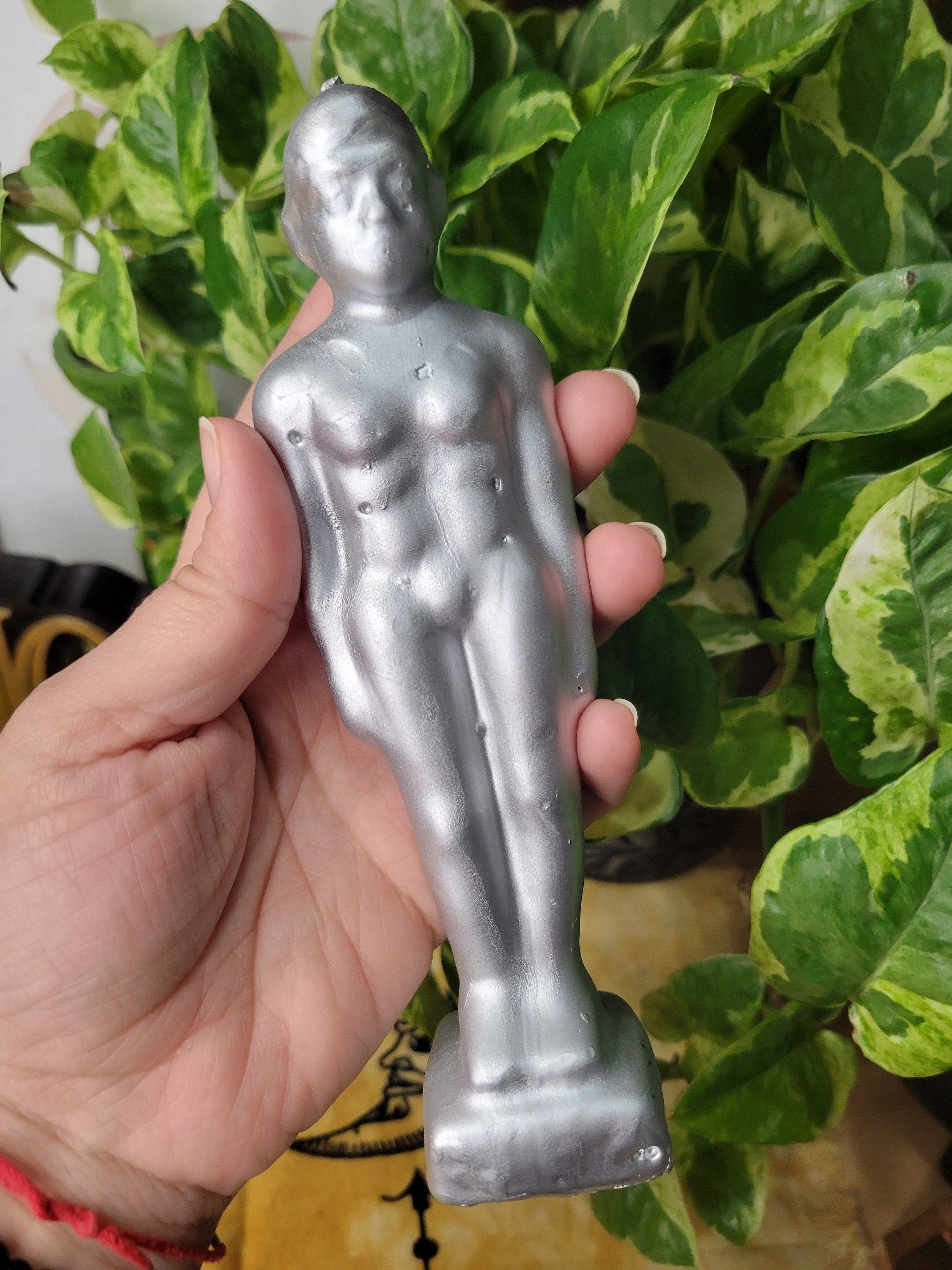 My Magic Place Shop - Wholesale Novelty Candle - Gold Lady Candle Silver Man  Ritual Candle Gold Man Figurine Candle Spell Candle1