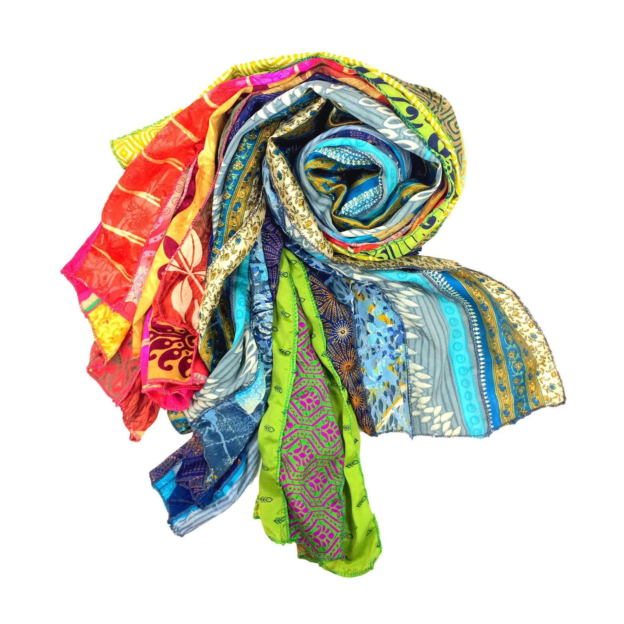 Darn Good Yarn - Wholesale Scarf - Women's - Reclaimed Sari Medley Scarf15