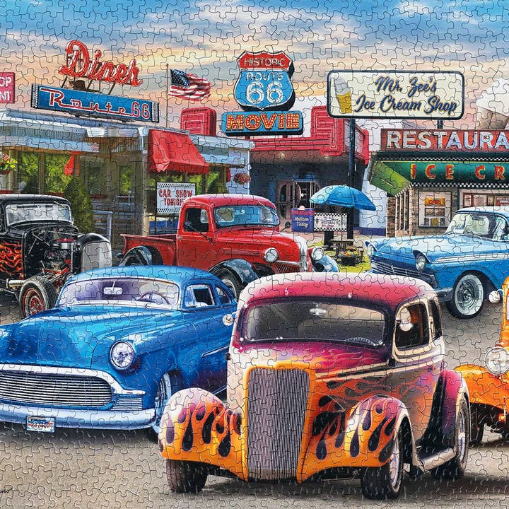 Springbok Puzzle - Vente Puzzle – adulte - Puzzle de 1000 pièces Classic Car Show6