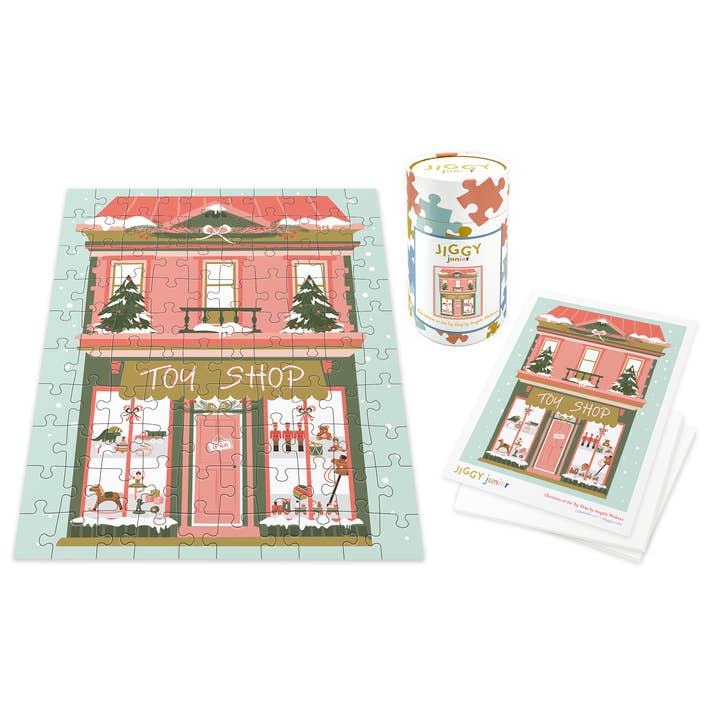 JIGGY Puzzles - Wholesale Puzzle - Kids - JIGGY Junior 100pc: Christmas at the Toy Shop by Angela Nickeas