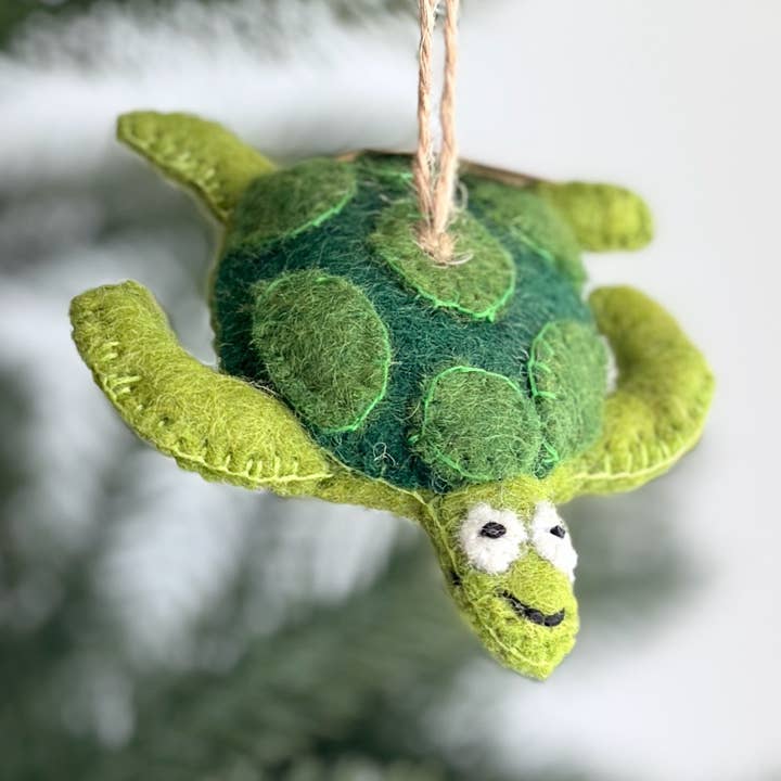 Felt Turtle Ornament for wholesale by Ganapati