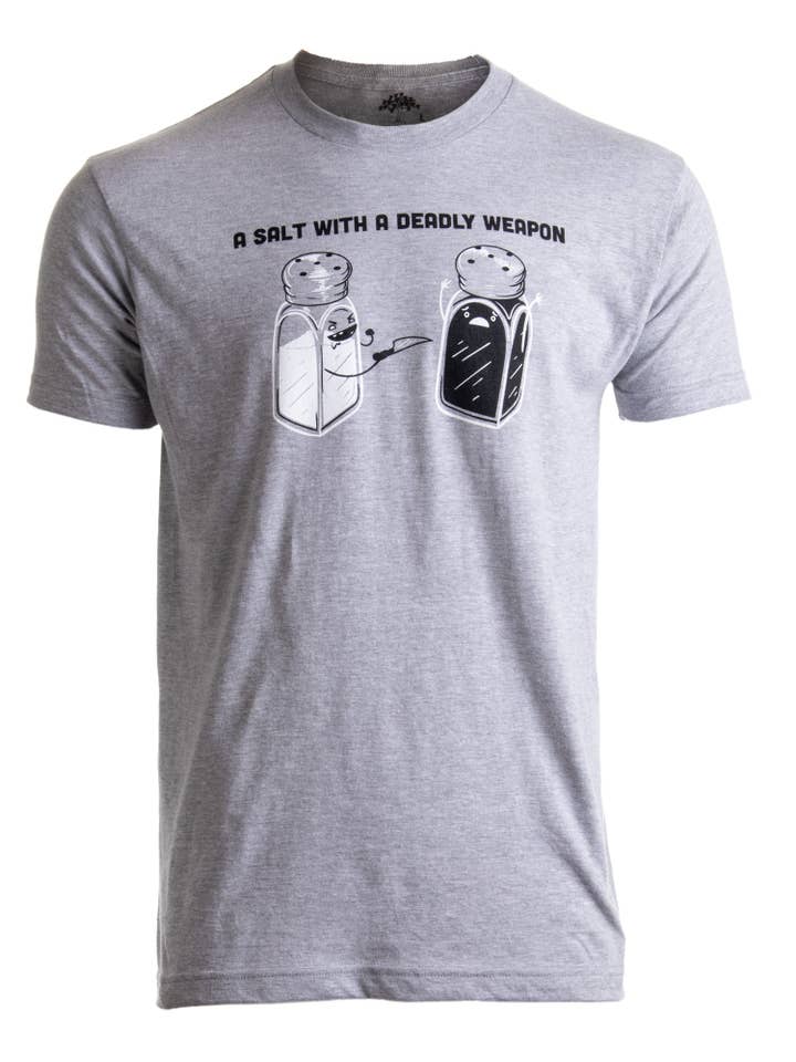 Grigio Vintage Un sale con un'arma mortale - Dad Joke Humor Funny Pun Grand in vendita all'ingrosso su Faire