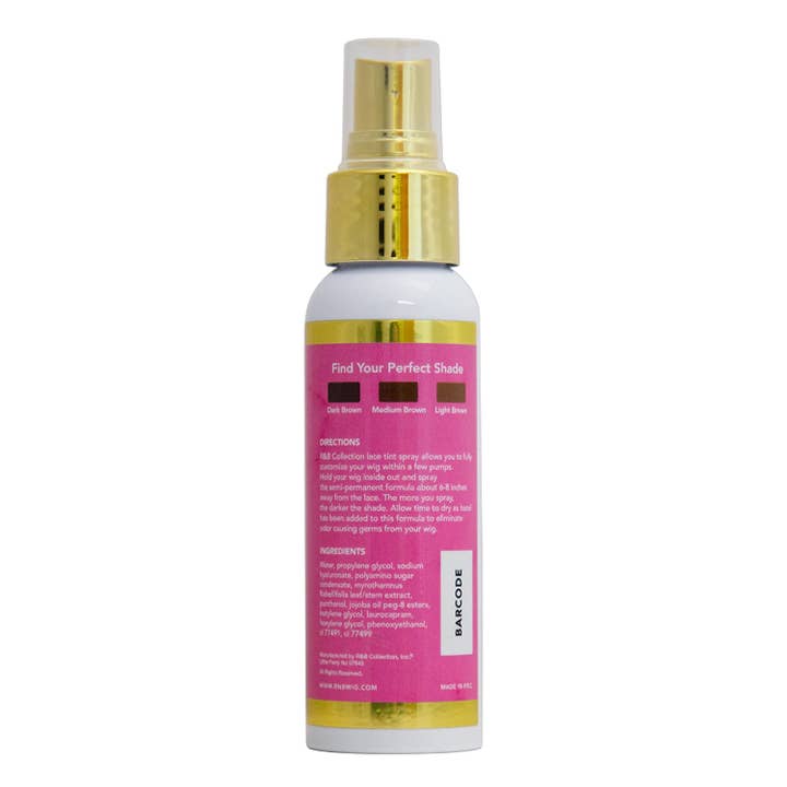R&B Collection Inc. - Wholesale Hair Dye - Lace Tint Spray (Light, Medium & Dark Brown)