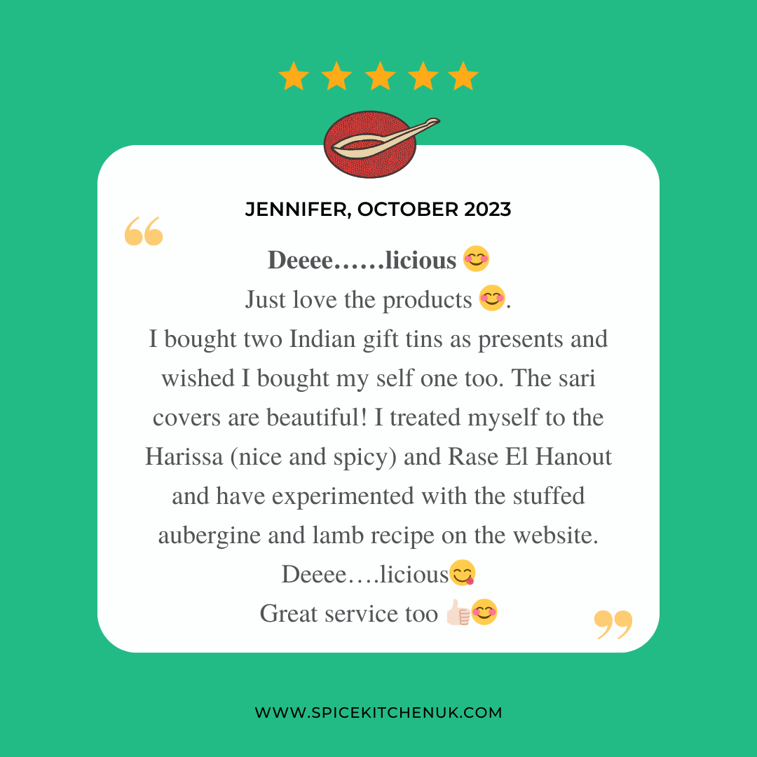 Spice Kitchen – Mistura de especiarias secas por atacado – Lata de especiarias indianas com 9 especiarias e envoltório de sari de seda9