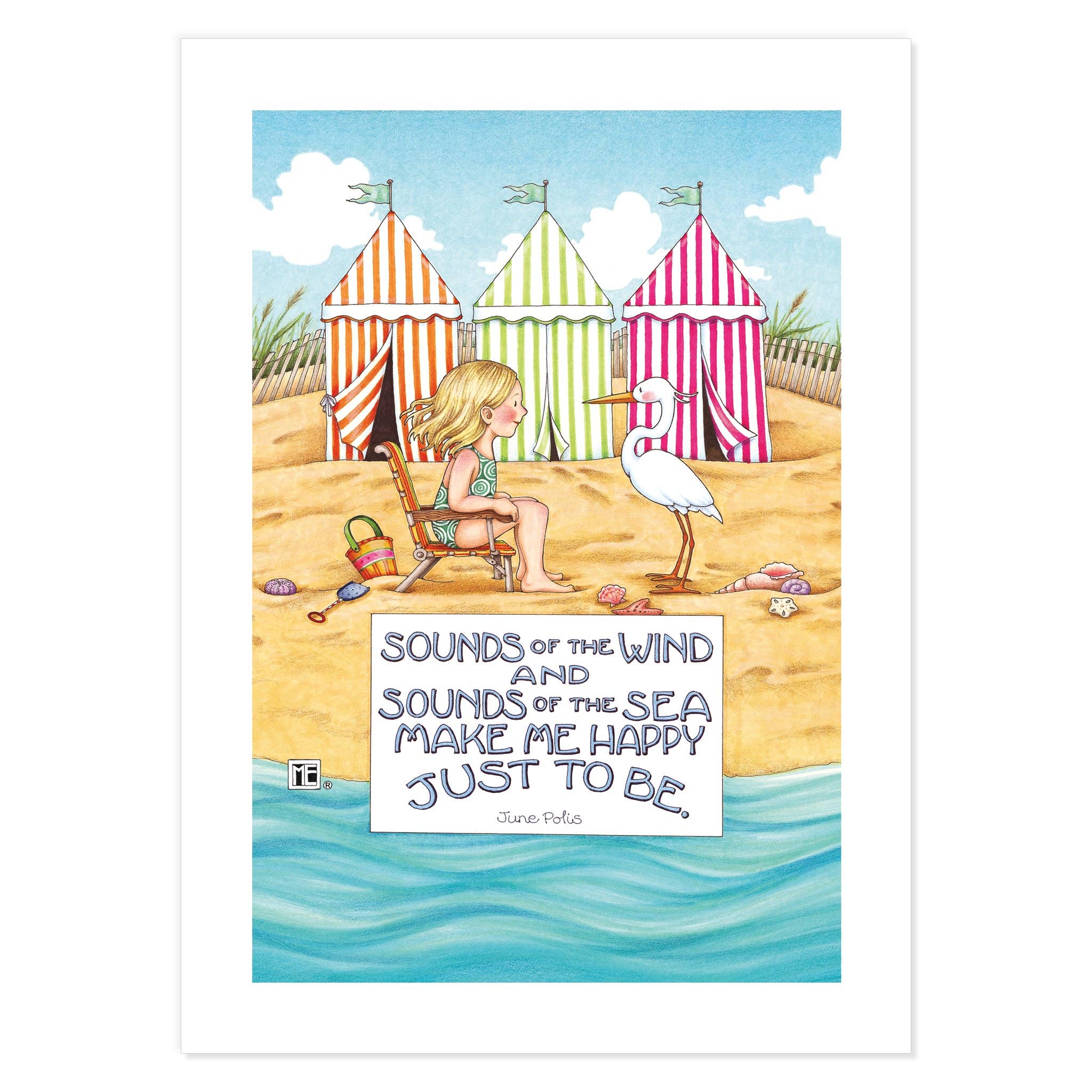 Mary Engelbreit Studios - Wholesale Postcard Set - Sunkissed Shores Beach Postcards1