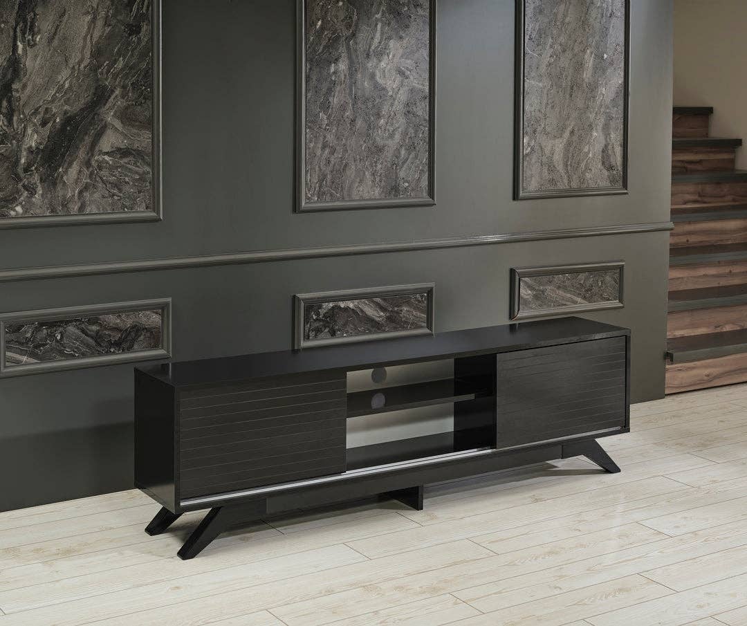 Luxia Tv Stand Black for wholesale on Faire19