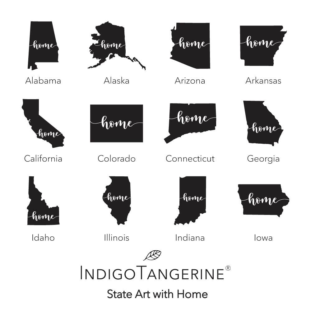 Indigo Tangerine - Wholesale Dishcloth - Home Sweet Home, State Art 2 pk - Custom Swedish Dish Cloth6