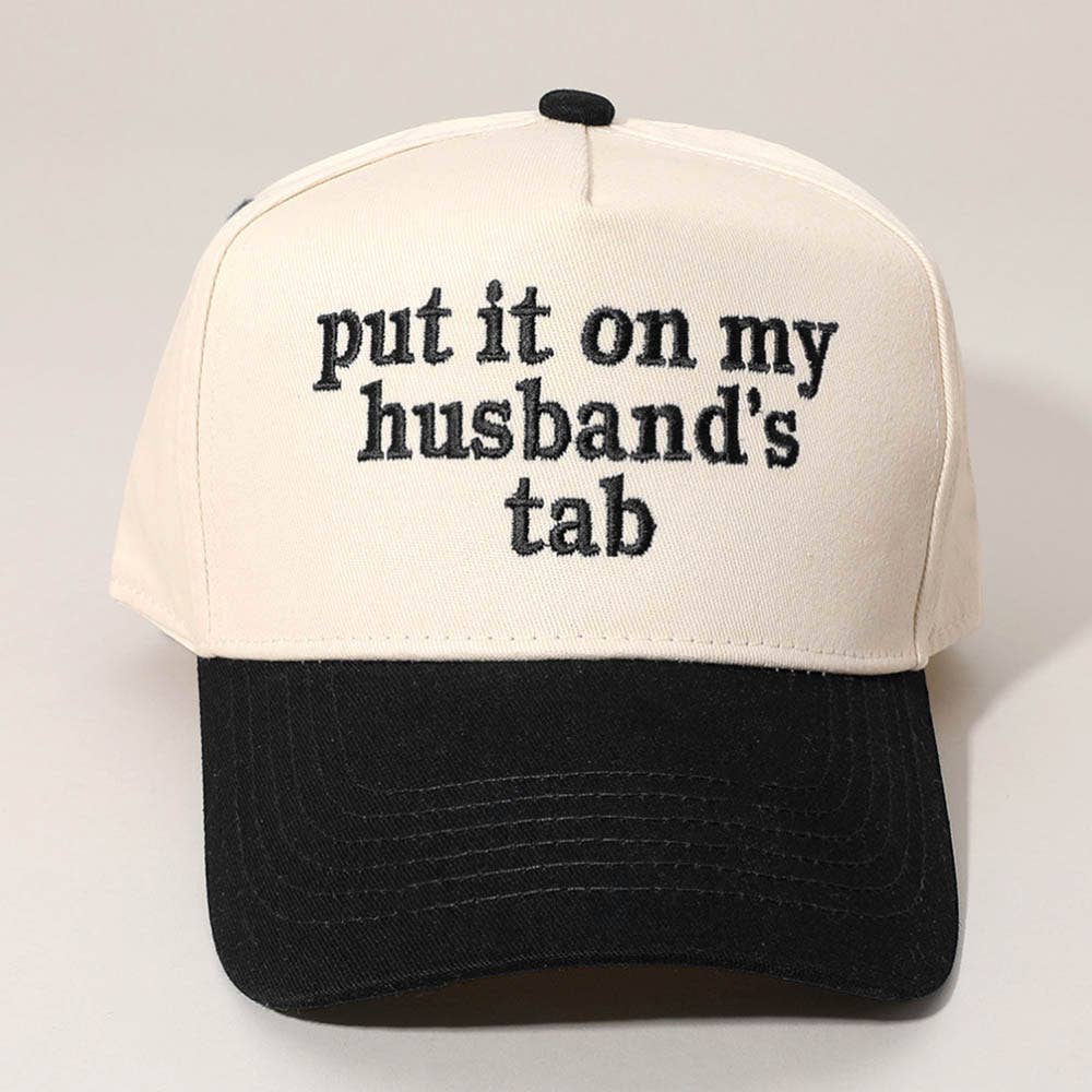 Sensibling Corp. - Wholesale Baseball Cap - Women's - PUT IT ON MY HUSBANDS TAB Embroidered Baseball Cap14