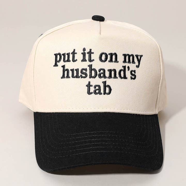 Sensibling Corp. - Wholesale Baseball Cap - Women's - PUT IT ON MY HUSBANDS TAB Embroidered Baseball Cap14