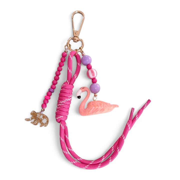 Porte-clés Paradis des flamants roses pour la vente par Feestbeest-kids