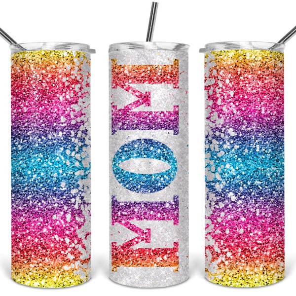 Mom Rainbow for wholesale by Triple D's Tumblers n More