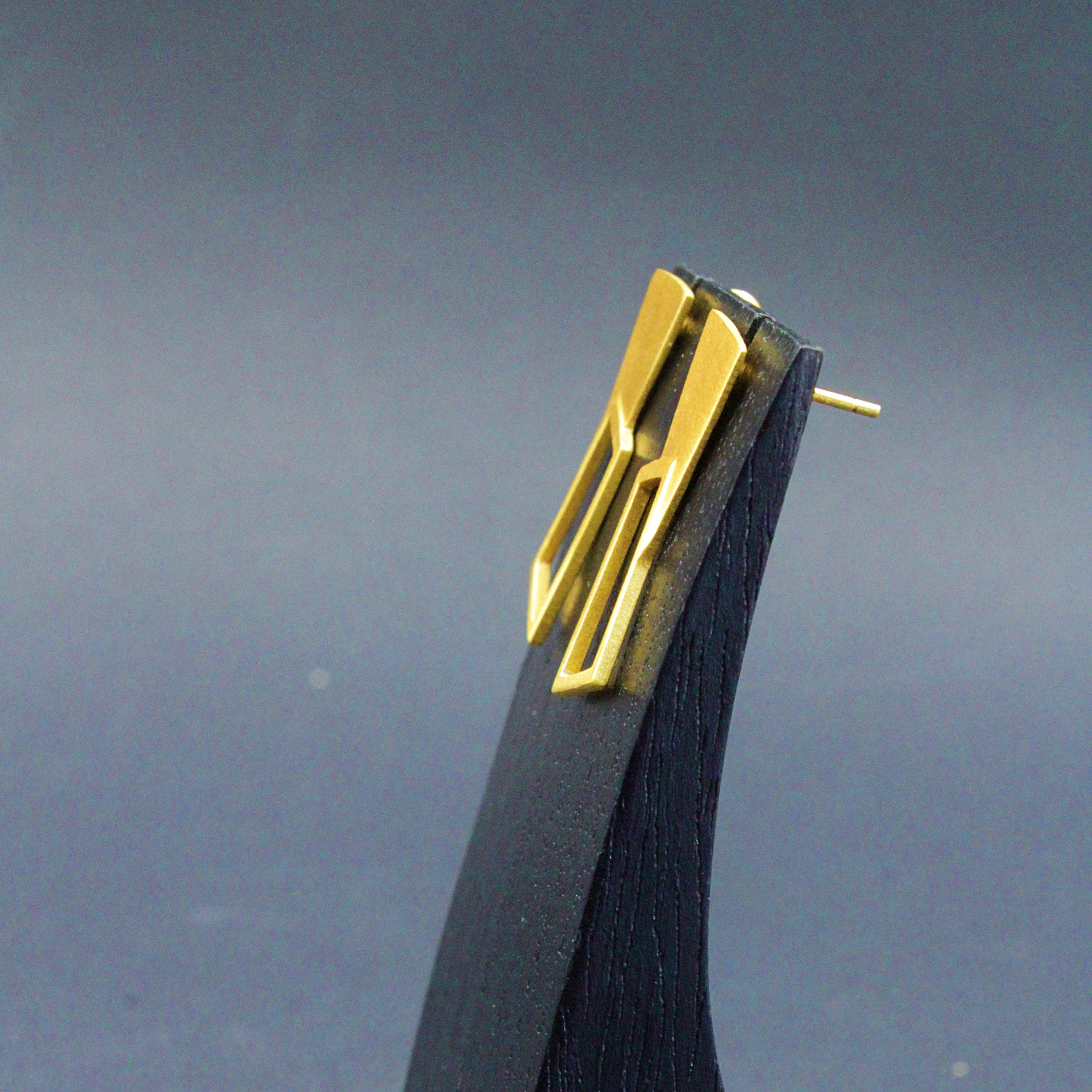 LA MAR - Venta al por mayor Pendientes colgantes - Pendientes ROHE de diseño bañados en oro2