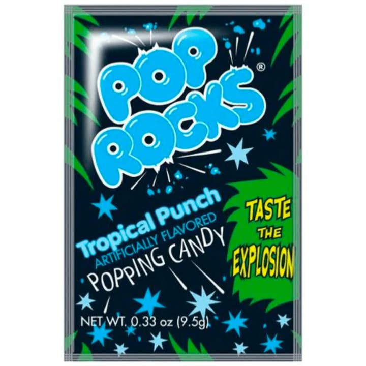 I Got Your Candy – wholesale Hårt godis – Pop Rocks Tropical Punch Popping Godis .33 oz - 24 ct