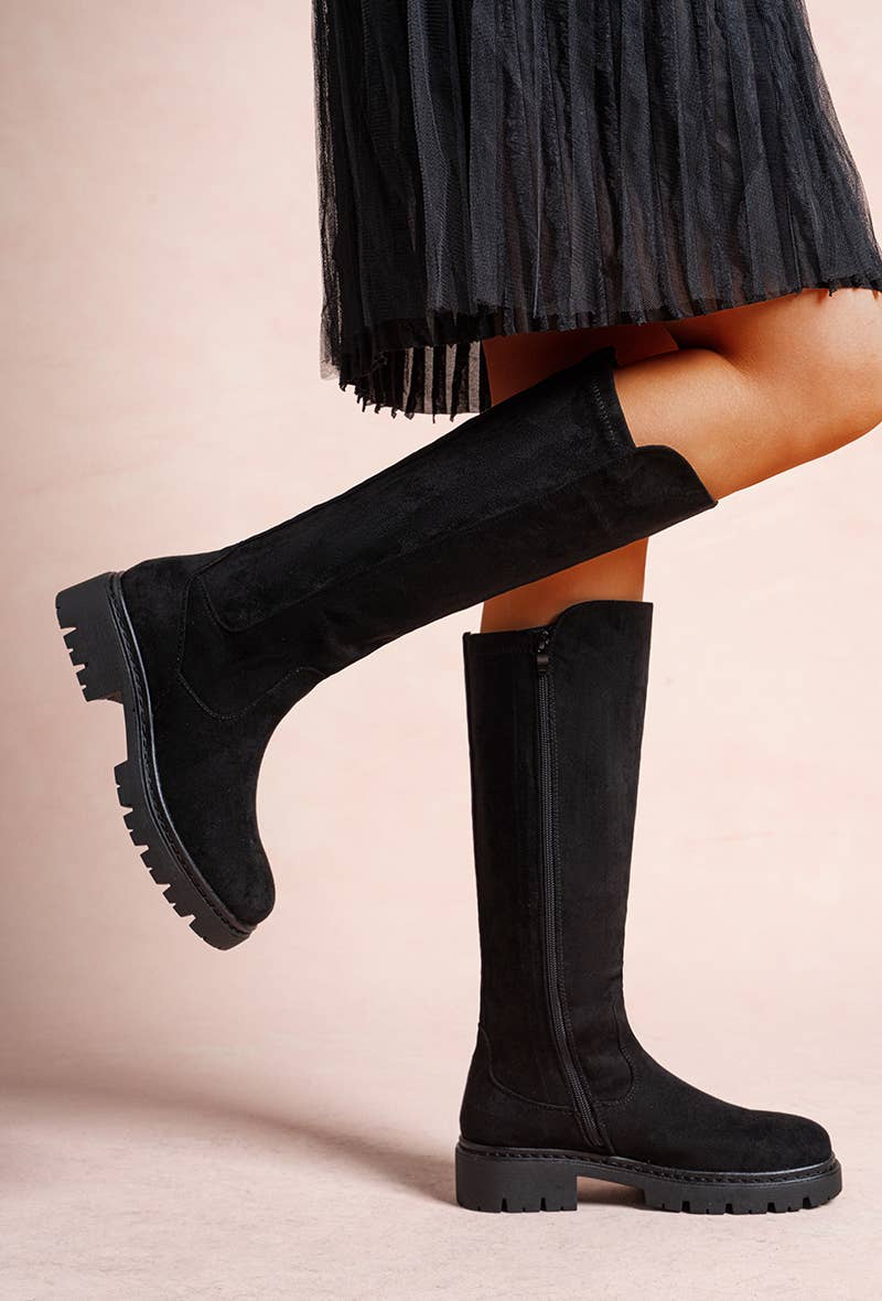 LADY GLORY - Wholesale Boots - Women's - Women's High Suede Boots – Softness & Sleek Silhouette7