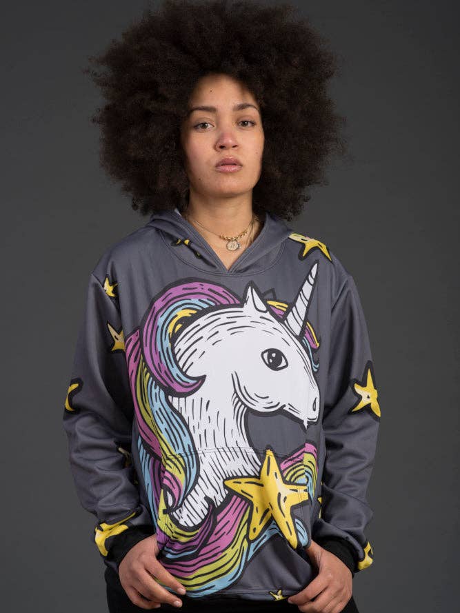 Fishikii Unicornio Hættetrøje Grå | SUD-CAP.13 for engroshandel hos Fishikii