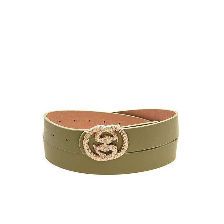 anbfashion - Vendita all'ingrosso Cintura - Donna - FIBBIA SERPENTE ACCENTO MODA CINTURA