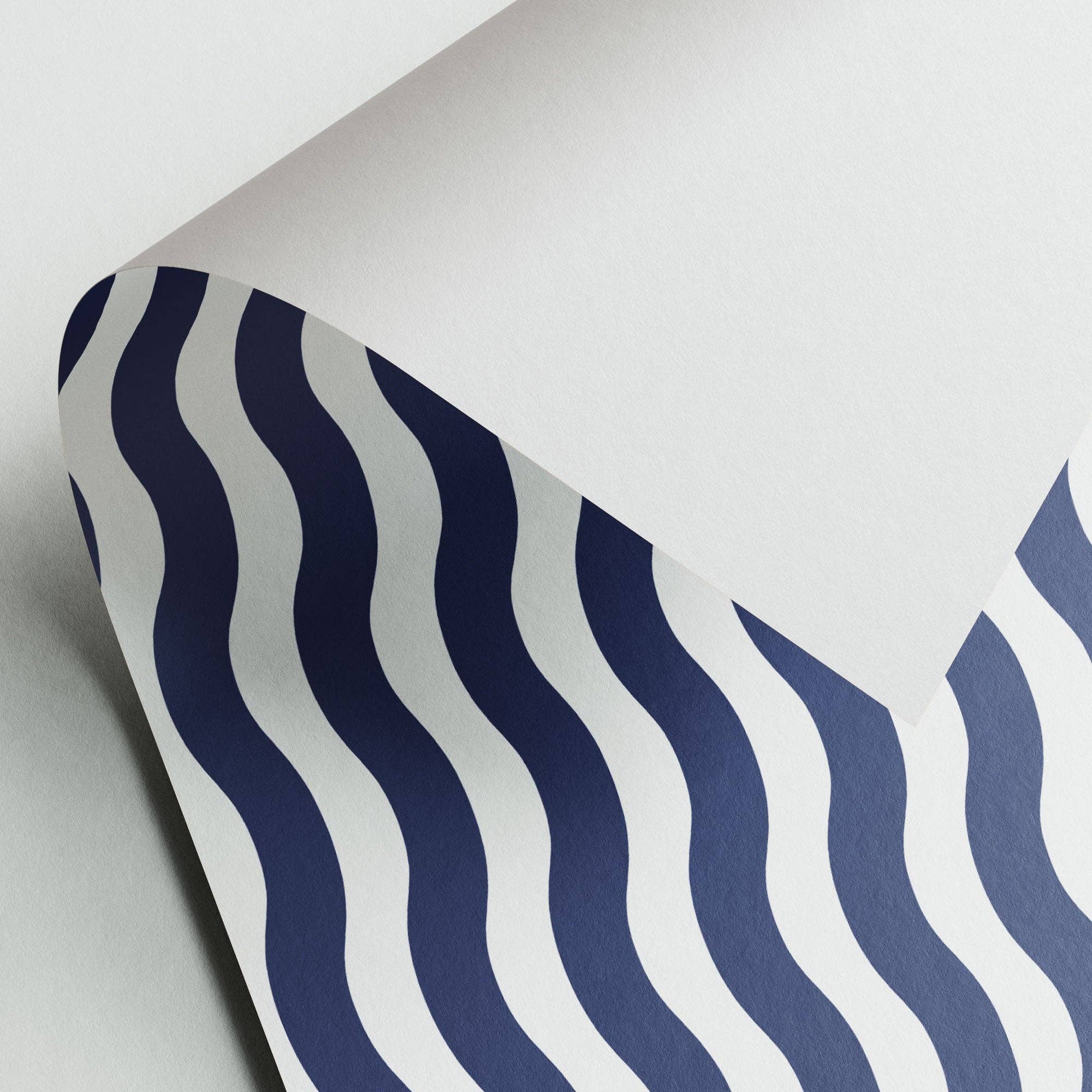 Naturbedacht - Wholesale Flat Wrap - Wrapping paper - wavy stripes - No. 2271