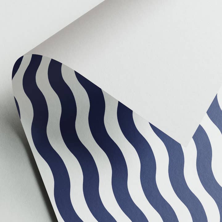Naturbedacht – Großhandel Geschenkpapier in Bögen – Geschenkpapier - Streifen wellenförmig - Nr. 2271