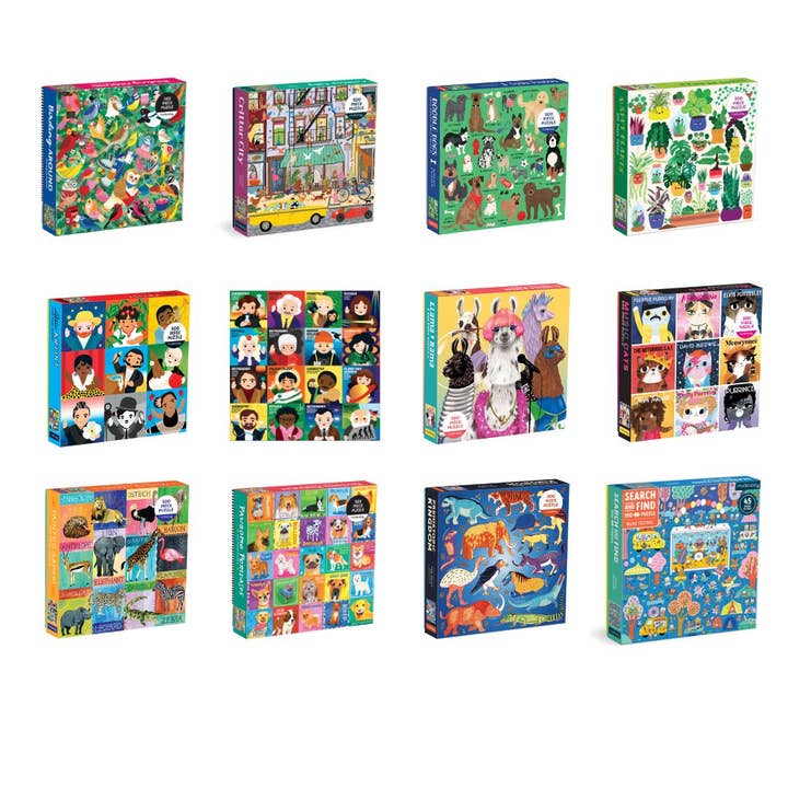 Mudpuppy 500 Pc Puzzle Pack 10 Assorted for wholesale by Bobangles