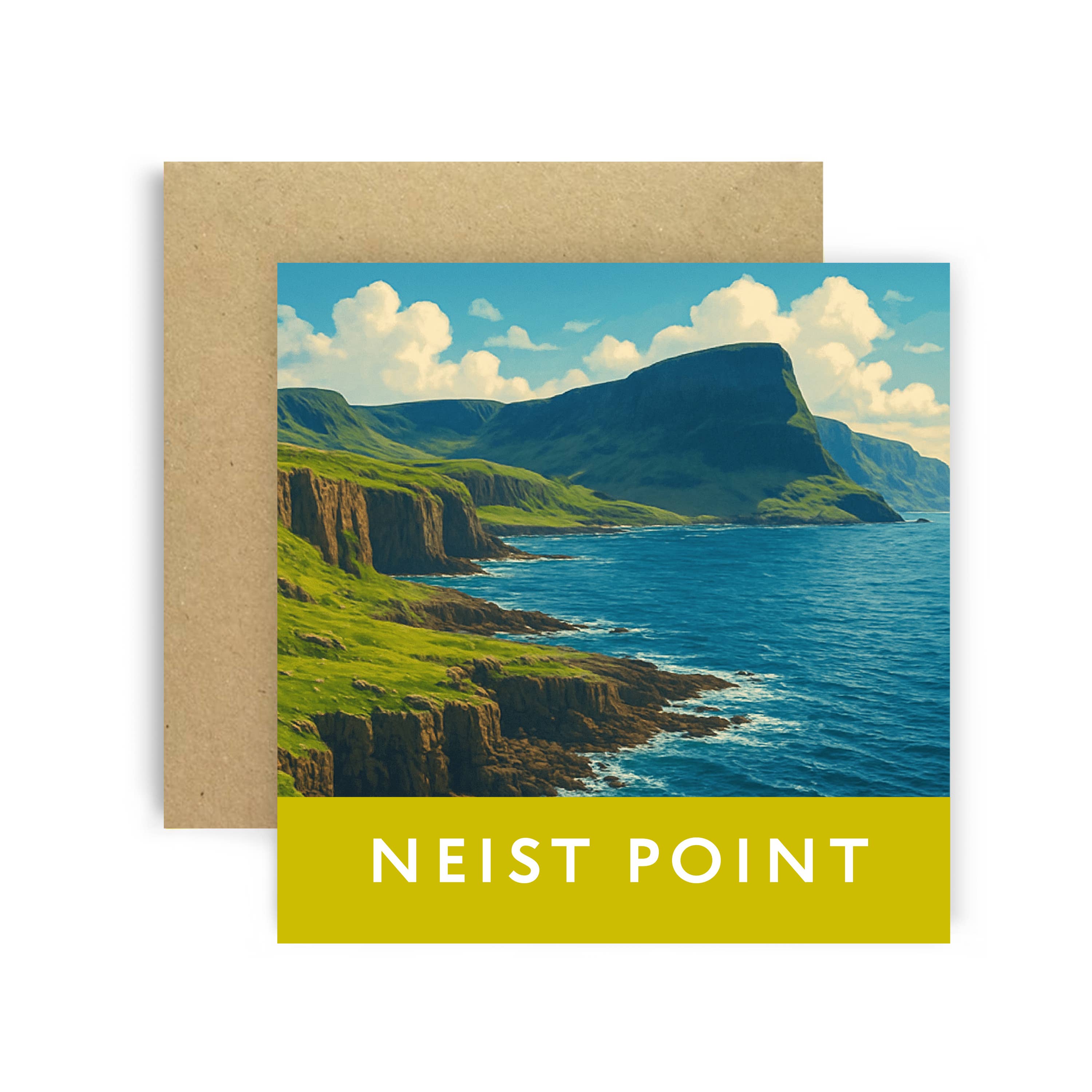 Huxters - Wholesale Everyday Greeting Card - Neist Point Isle – Whimsical Card Scene