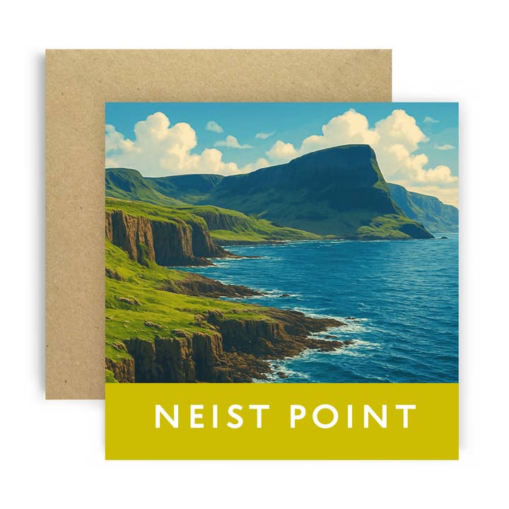 Neist Point Isle – Whimsical Card Scene for wholesale by Huxters