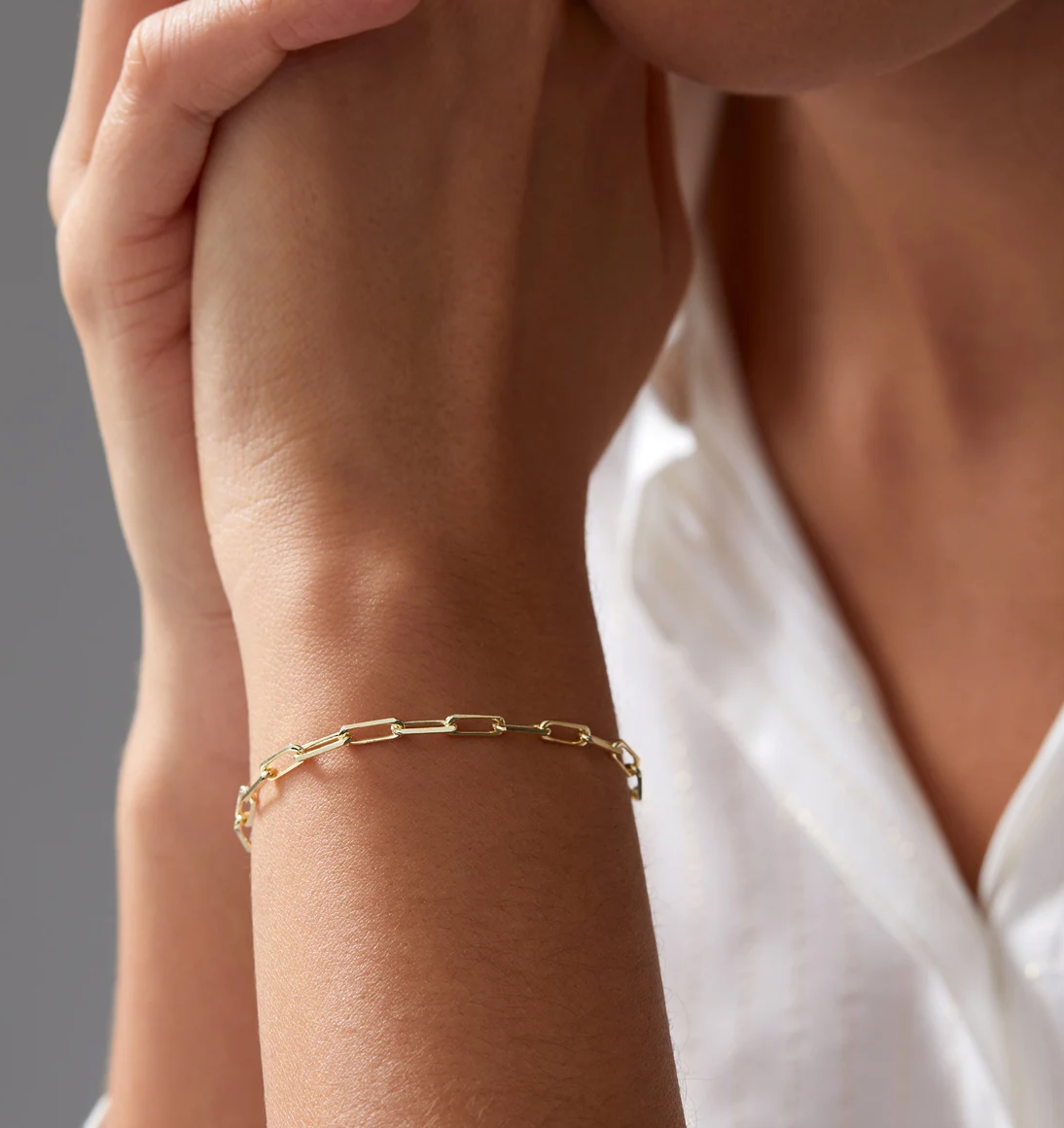 HoopLa - Wholesale Link & Chain Necklace -  PaperClip Necklace & Bracelet Chain-Steel-Waterproof-PVD6