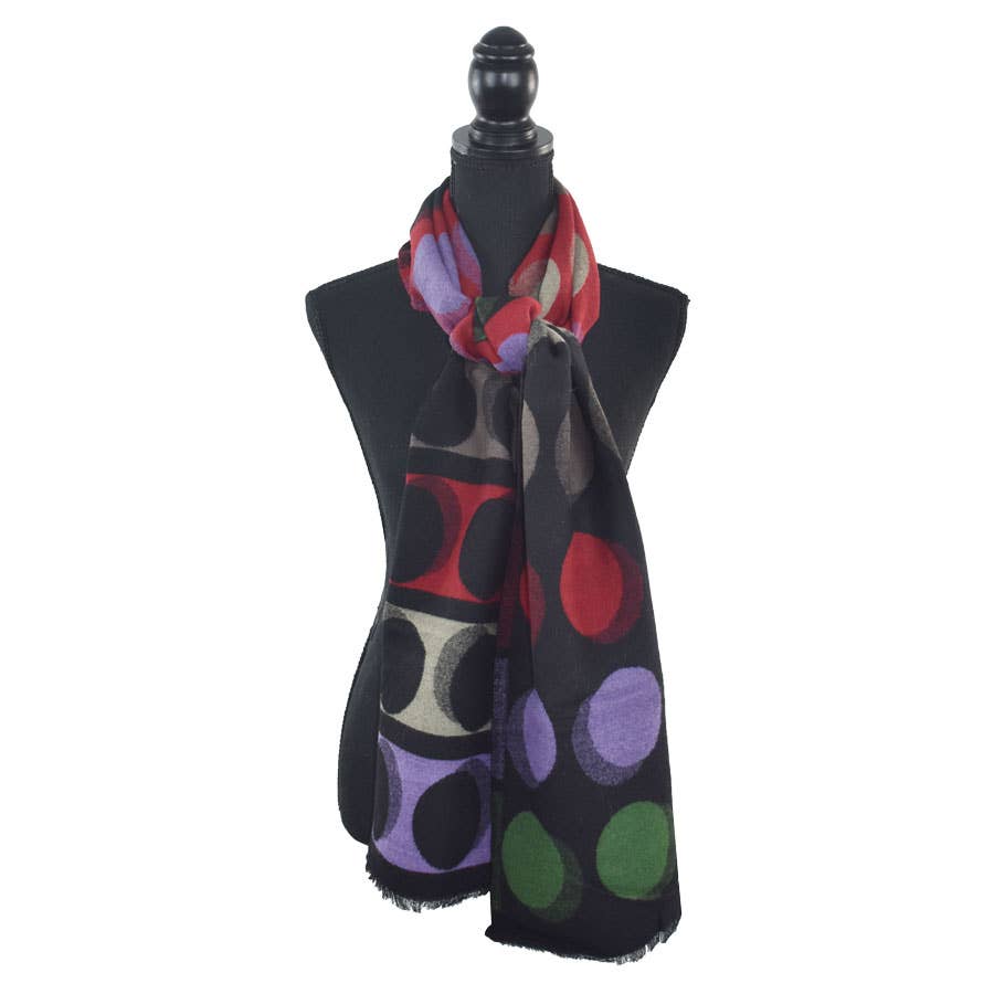 Dupatta Designs - Venta al por mayor Bufanda - Mujer - Bufanda Abacus Colorblock Dot3