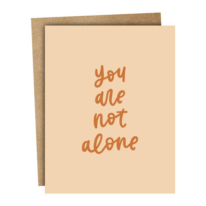 You Are Not Alone Card for wholesale by Kyn You Believe It