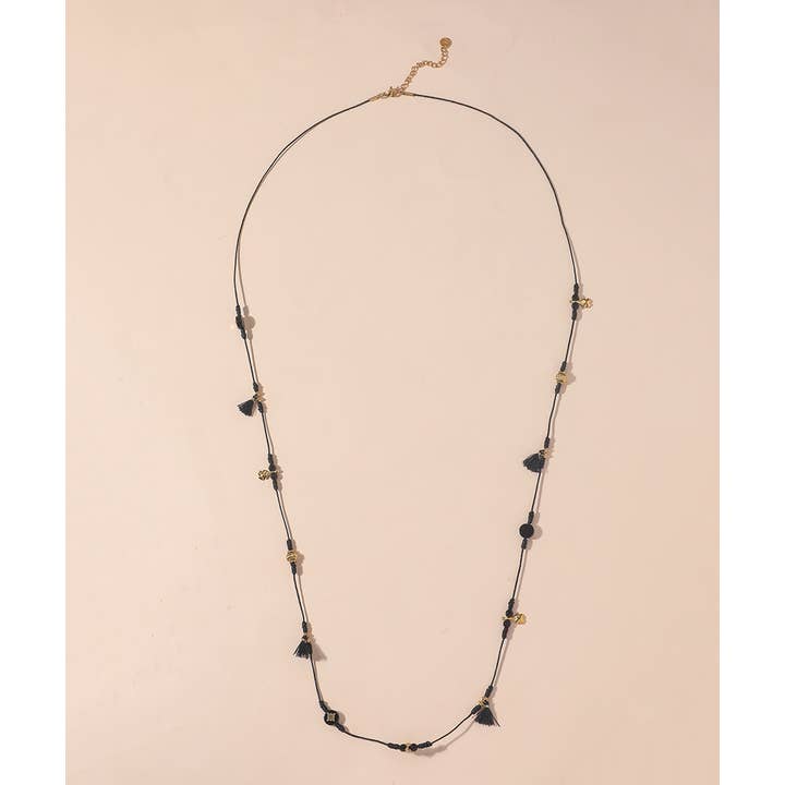 Blossom bijoux – Engroshandel Lariat/Y-hal halskæde – Halskæde på snor med sten 25CA007
