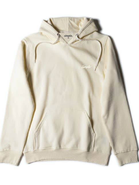 - Basics Hoodie Ivoor voor wholesale door Simple Man Clothing