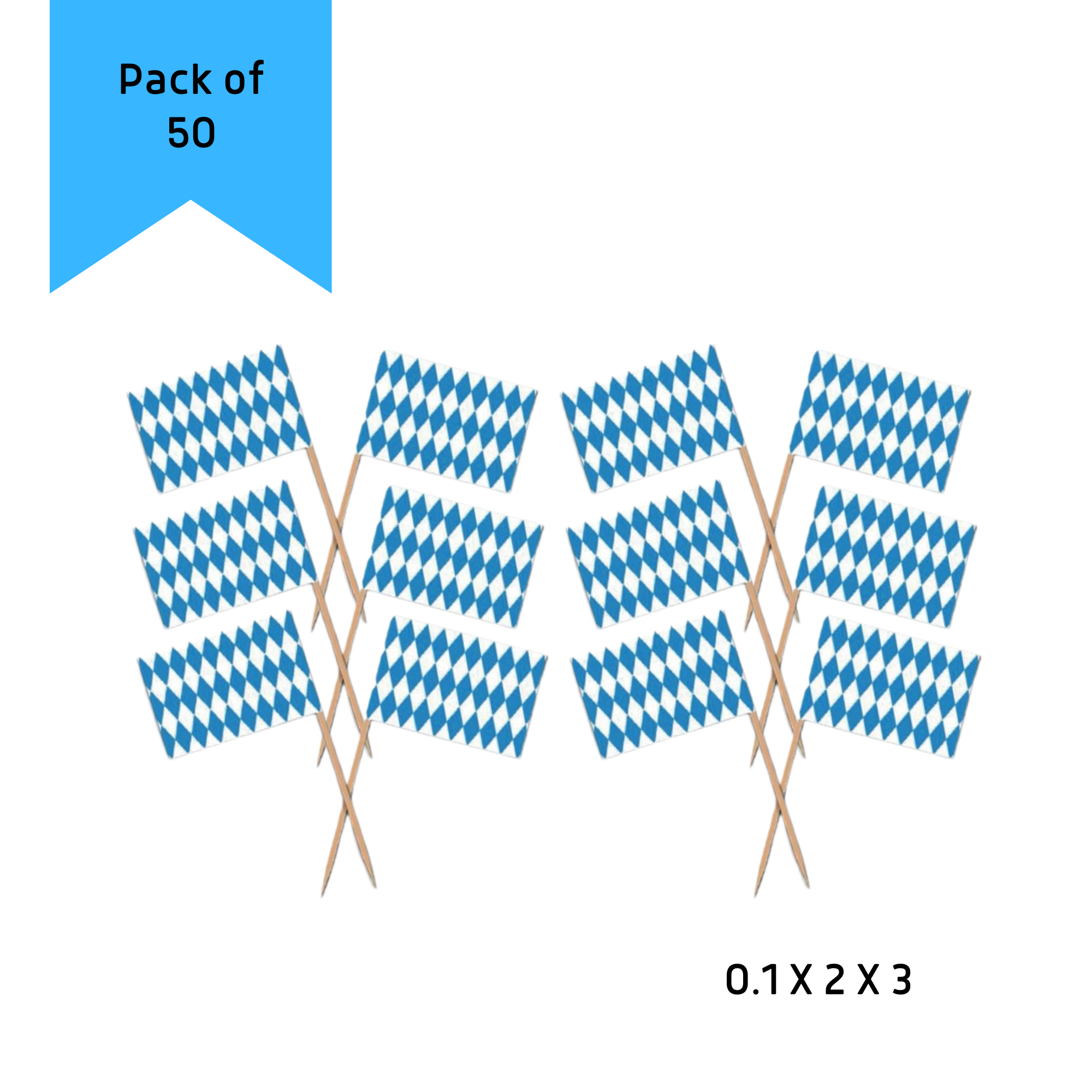 European Heritage Gifts - Vente Cadeaux pour invités - Fournitures de fête pour l'Oktoberfest, cure-dents pour l'apéritif, 50 pièces2