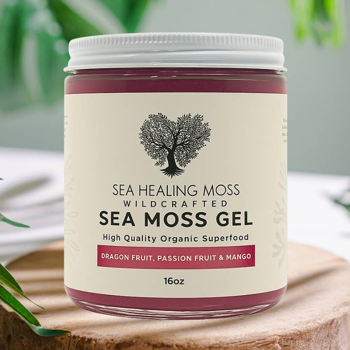 Dragon Fruit, Passion Fruit & Mango Sea Moss Gel for wholesale by Sea Healing Moss