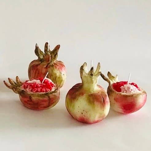 House of Shokunin - Wholesale Novelty Candle - handcrafted Pomegranate candle handmade home decor candle