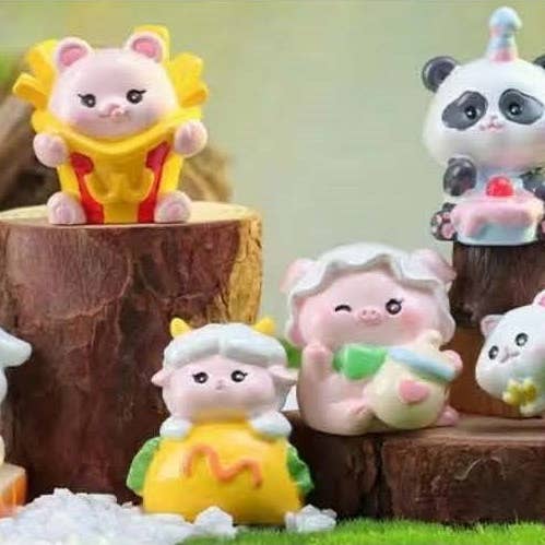 71020 DESSERT SHOP ANIMALS FIGURINE BLIND BOX-8 for wholesale by BCmini