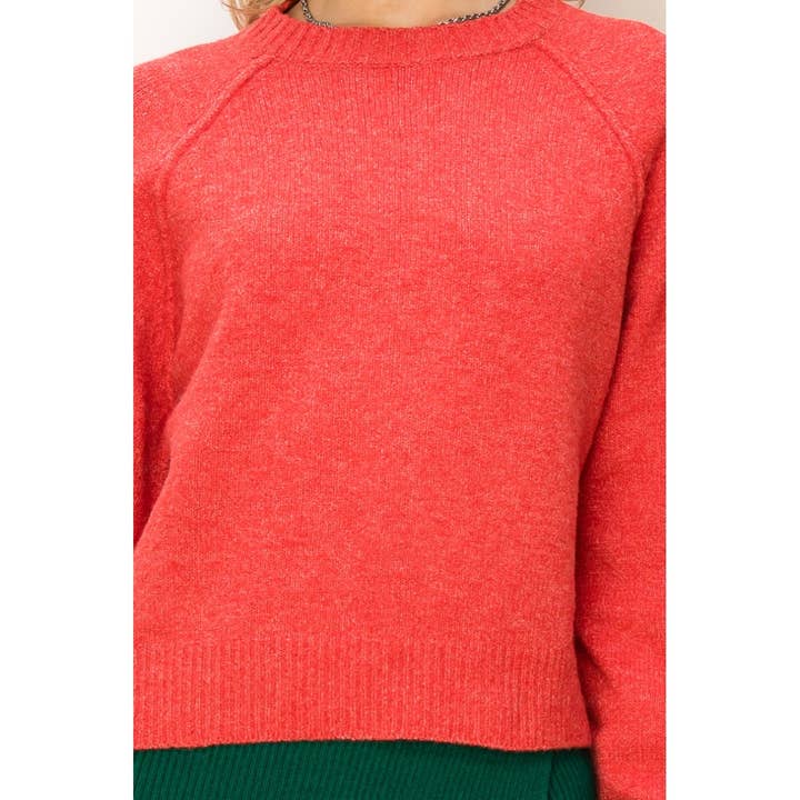HYFVE - Wholesale Knit Sweater - Women's - DZ23G332-Raglan-sleeve Sweater