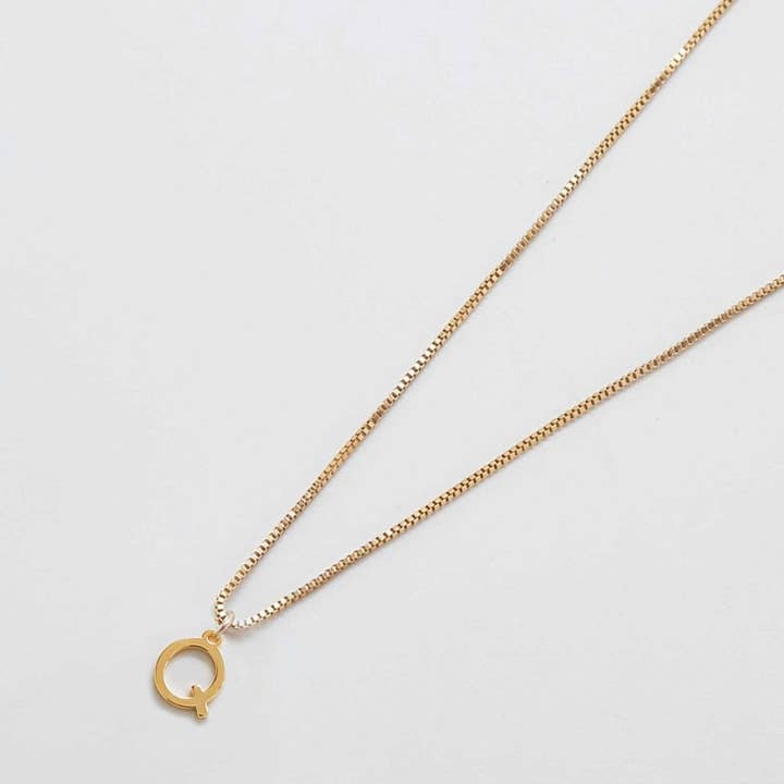 Admiral Row Jewelry - Wholesale Pendant/Charm Necklace - 14k Gold Filled Dainty Initial Charm Necklace - Gift Jewelry17