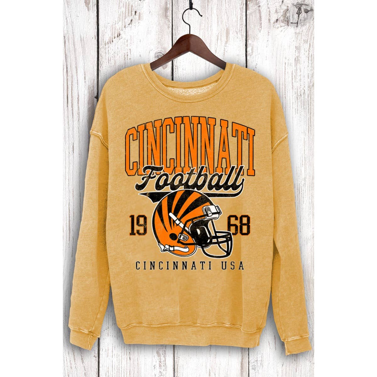 HRTandLUV – Großhandel Sweatshirt – Damen – CINCINNATI FOOTBALL MINERAL-SWEATSHIRTS6