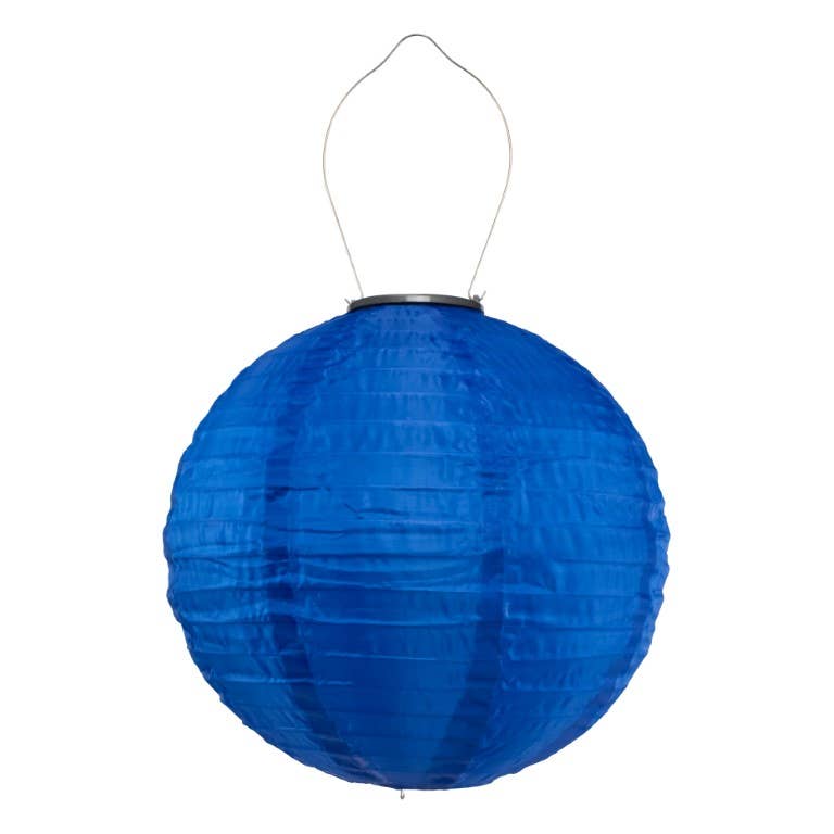 Allsop Home & Garden - Vendita all'ingrosso Luce per esterni/da giardino - Lanterna solare Soji Festival Globe 12" - Blu ceruleo13