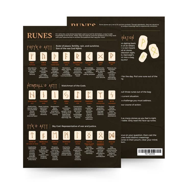 QuickStudy-Leitfaden 2.0 - Runen für den Großhandel von Stonebridge Imports