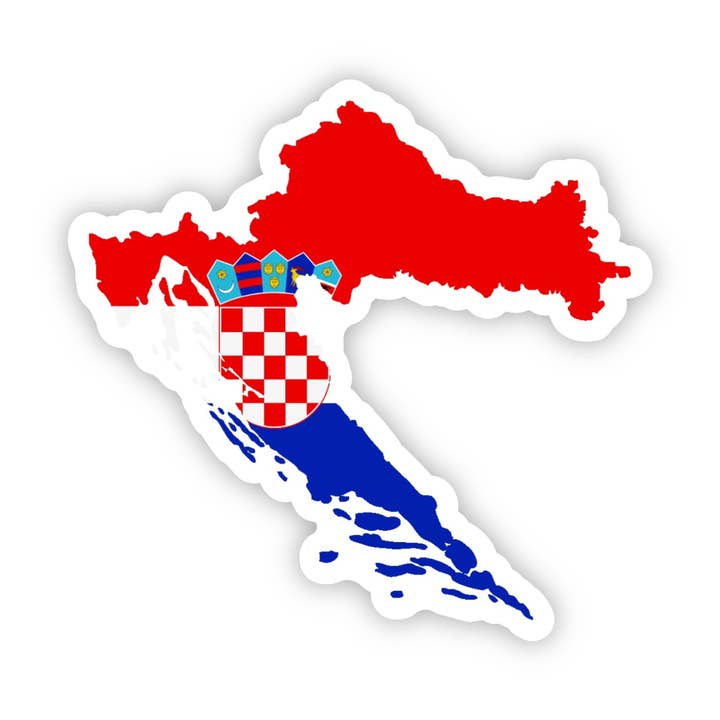 Croatia 3x3in. Vinyl Sticker for your Laptop, Water Bottle or Bullet Journal for wholesale by Sagie May Design Co