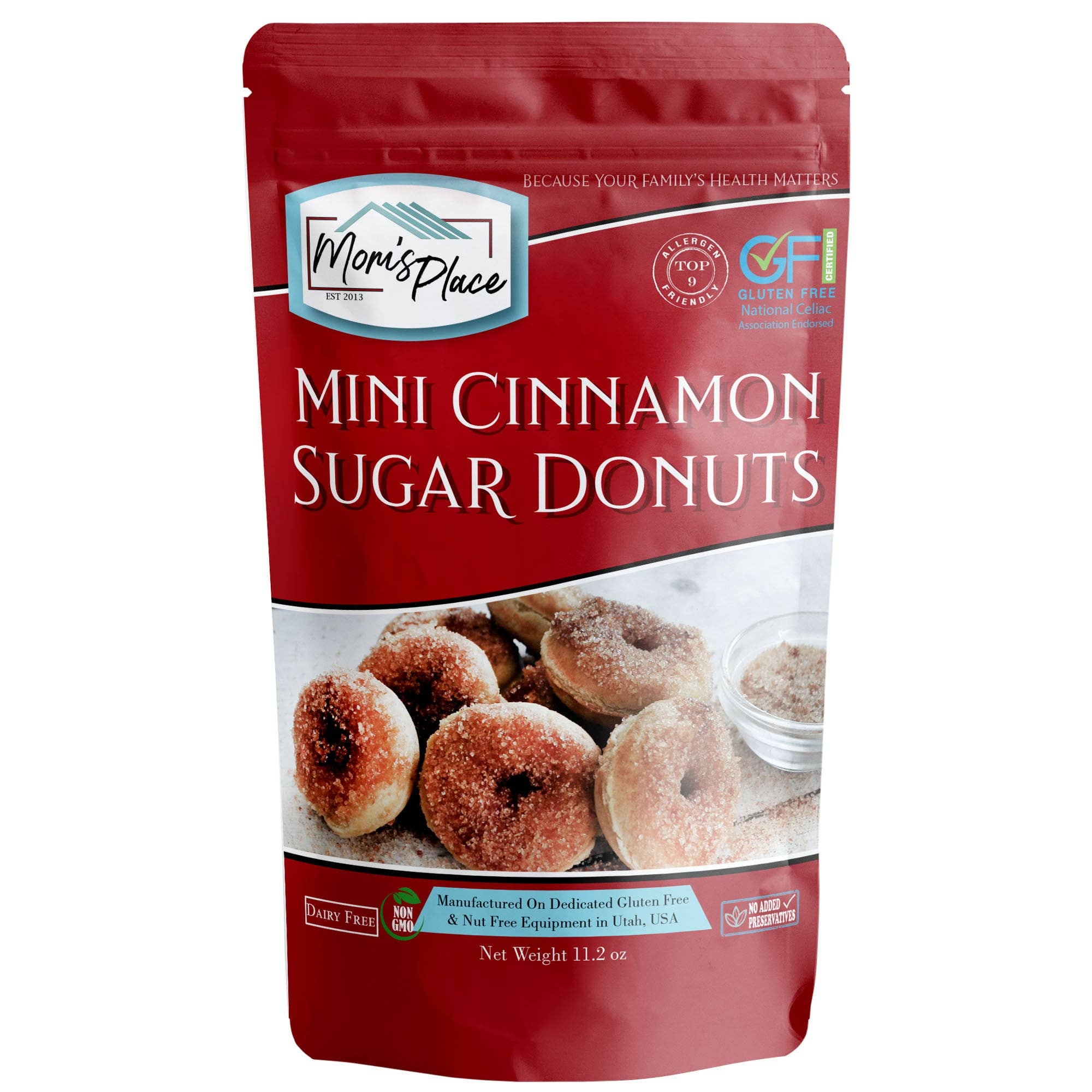 Mom's Place Gluten Free - Wholesale Cake Mix - Gluten-Free Mini-Cinnamon Sugar Donut Mix1