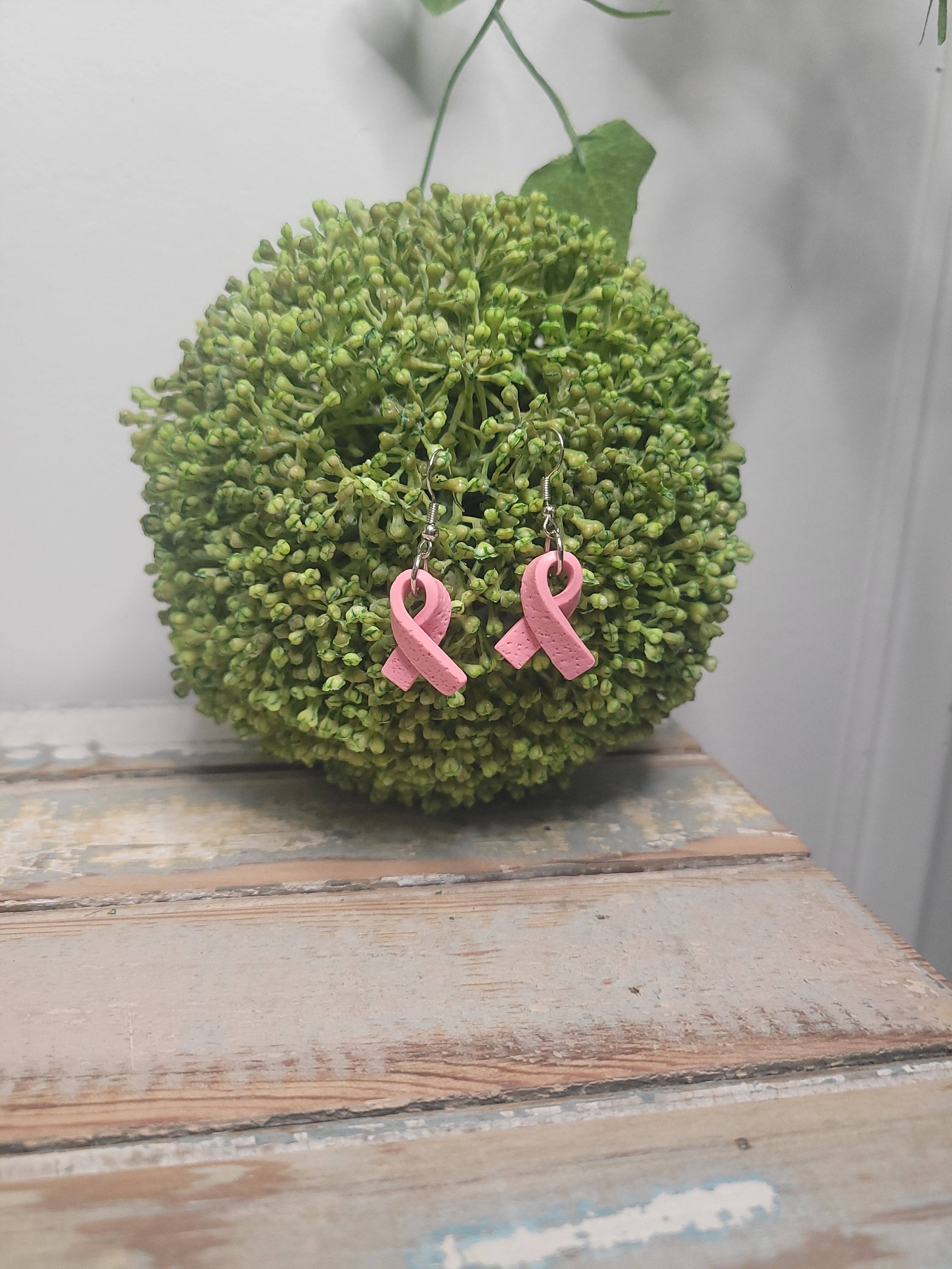 MK Lovely Boutique - Vente Boucles d'oreilles pendantes - Pendentifs en ruban rose3